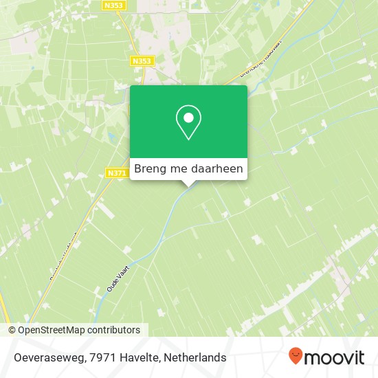 Oeveraseweg, 7971 Havelte kaart