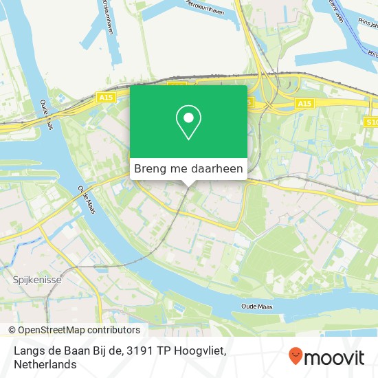 Langs de Baan Bij de, 3191 TP Hoogvliet kaart