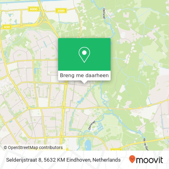 Selderijstraat 8, 5632 KM Eindhoven kaart