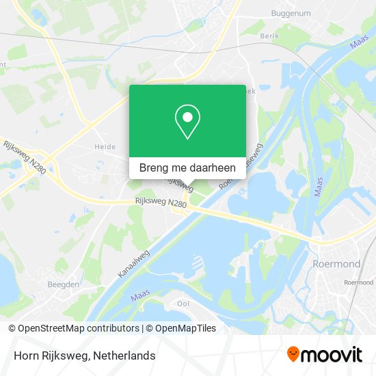 Horn Rijksweg kaart