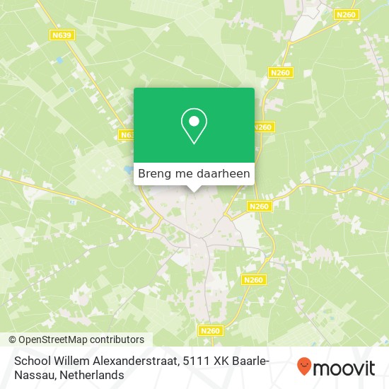 School Willem Alexanderstraat, 5111 XK Baarle-Nassau kaart