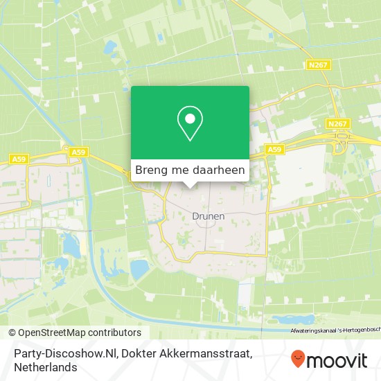 Party-Discoshow.Nl, Dokter Akkermansstraat kaart