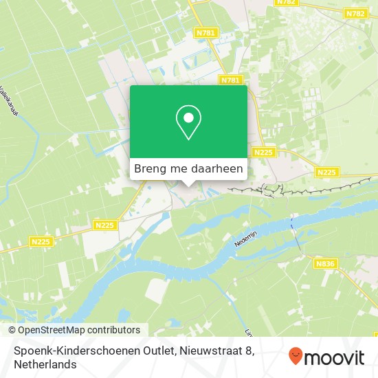 Spoenk-Kinderschoenen Outlet, Nieuwstraat 8 kaart