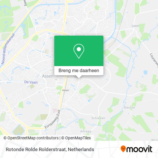 Rotonde Rolde Rolderstraat kaart