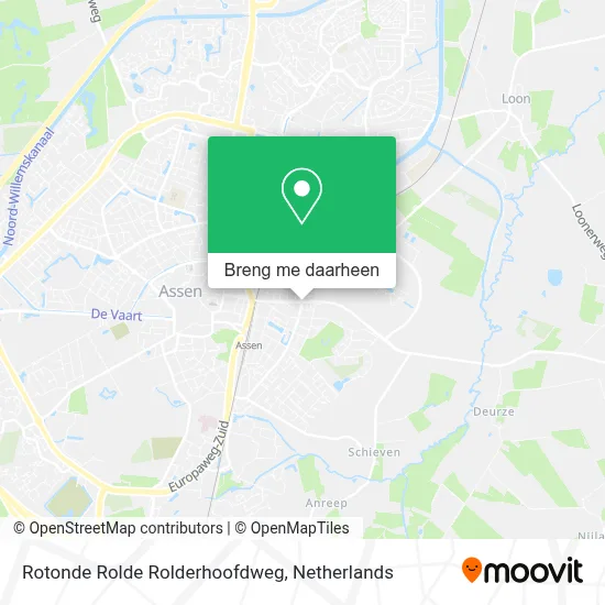 Rotonde Rolde Rolderhoofdweg kaart