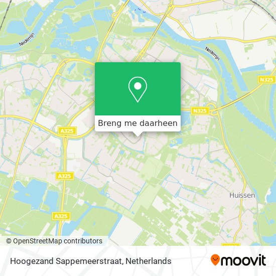 Hoogezand Sappemeerstraat kaart