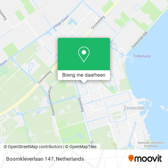 Boomkleverlaan 147 kaart