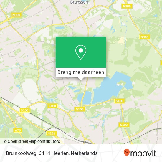 Bruinkoolweg, 6414 Heerlen kaart