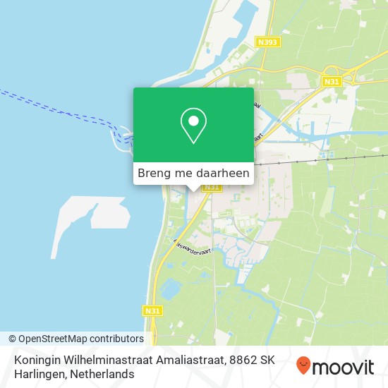 Koningin Wilhelminastraat Amaliastraat, 8862 SK Harlingen kaart