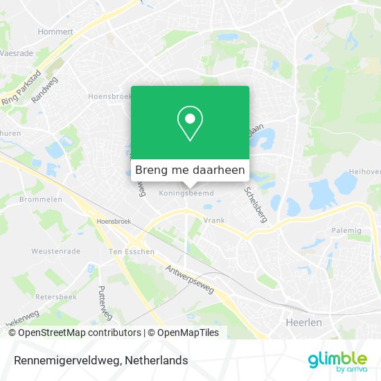 Rennemigerveldweg kaart