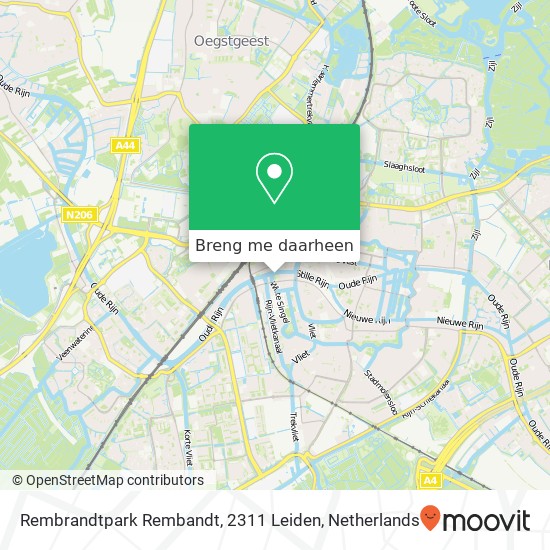 Rembrandtpark Rembandt, 2311 Leiden kaart