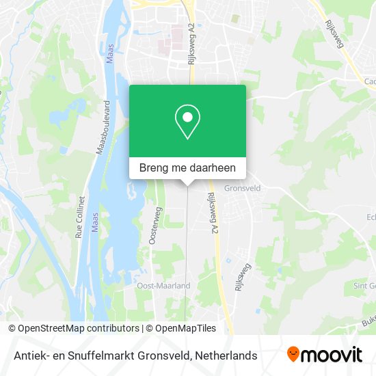 Antiek- en Snuffelmarkt Gronsveld kaart
