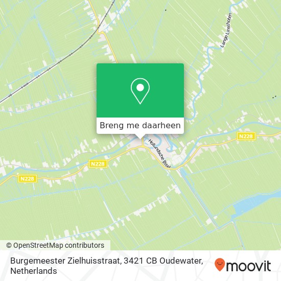 Burgemeester Zielhuisstraat, 3421 CB Oudewater kaart