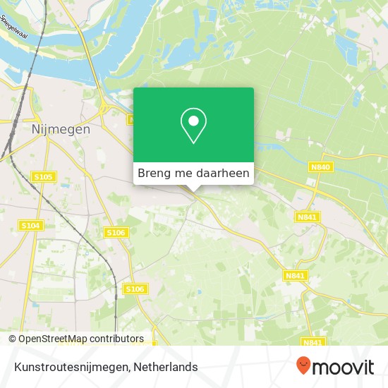 Kunstroutesnijmegen kaart