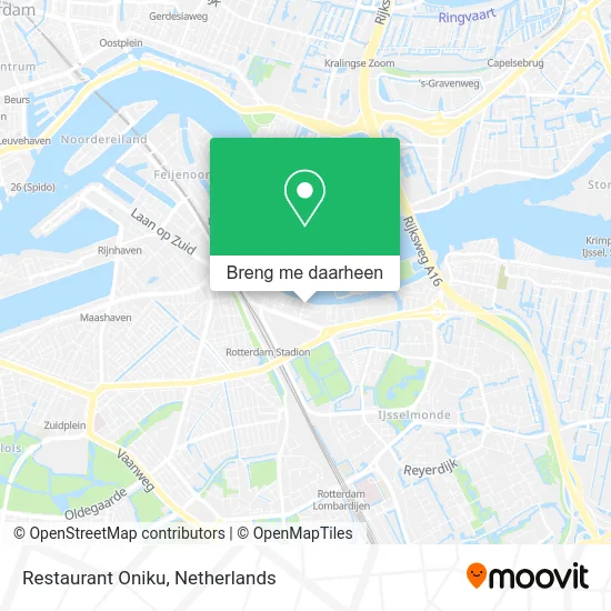 Restaurant Oniku kaart