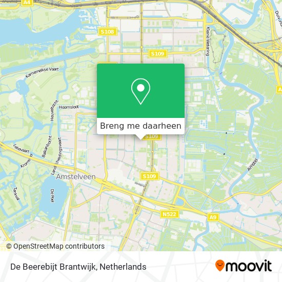 De Beerebijt Brantwijk kaart