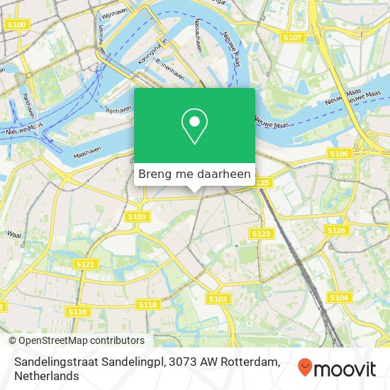 Sandelingstraat Sandelingpl, 3073 AW Rotterdam kaart