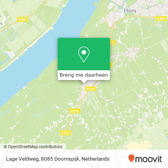 Lage Veldweg, 8085 Doornspijk kaart