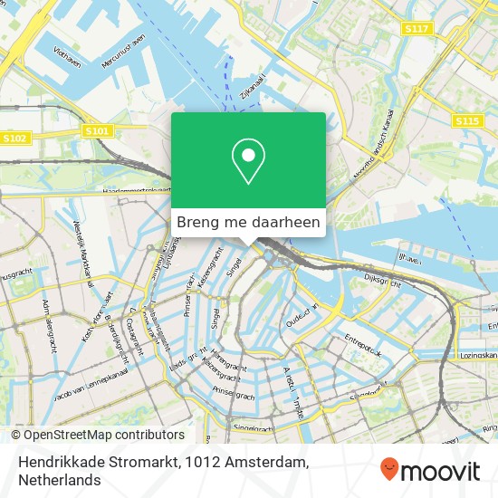 Hendrikkade Stromarkt, 1012 Amsterdam kaart