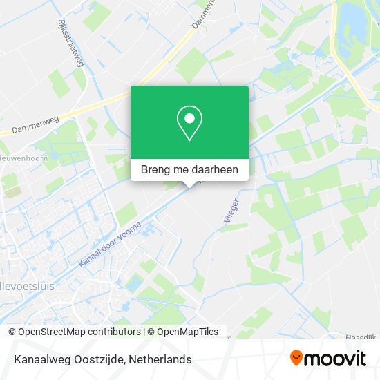 Kanaalweg Oostzijde kaart