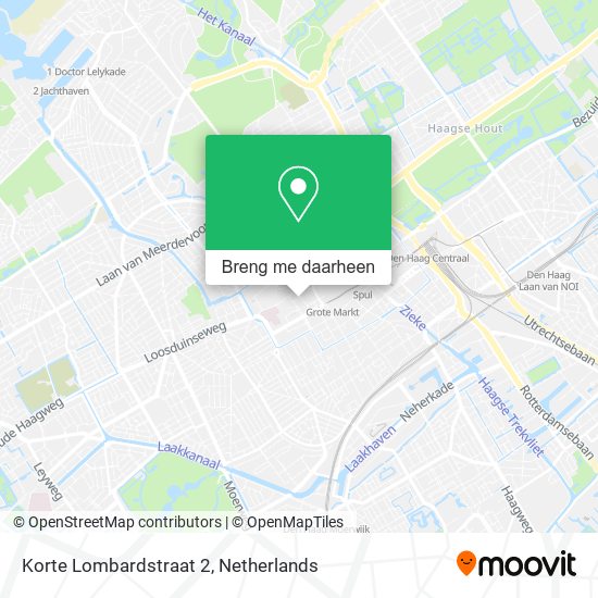 Korte Lombardstraat 2 kaart