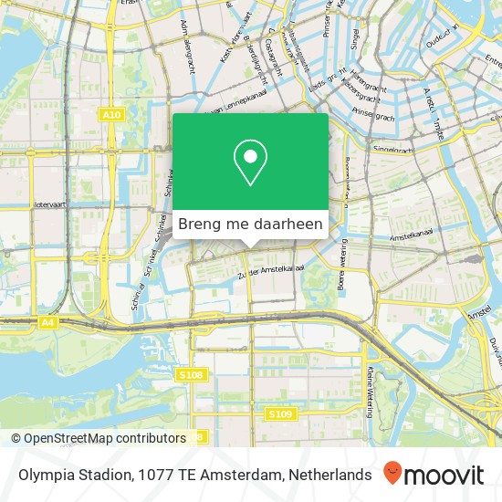 Olympia Stadion, 1077 TE Amsterdam kaart