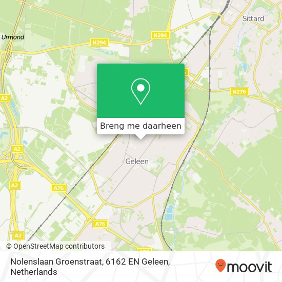 Nolenslaan Groenstraat, 6162 EN Geleen kaart