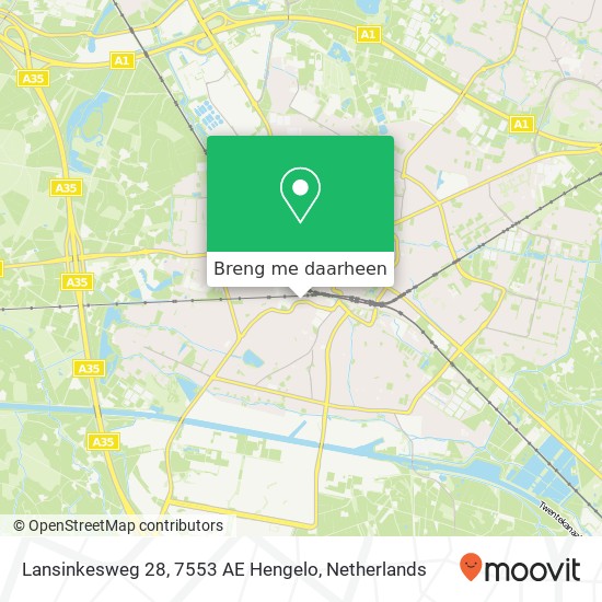 Lansinkesweg 28, 7553 AE Hengelo kaart