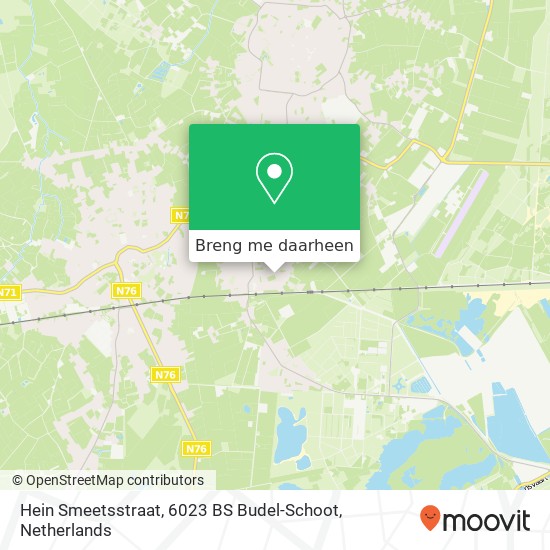 Hein Smeetsstraat, 6023 BS Budel-Schoot kaart