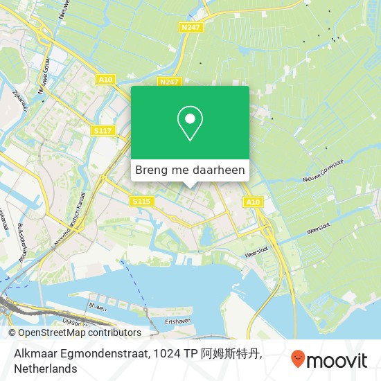 Alkmaar Egmondenstraat, 1024 TP 阿姆斯特丹 kaart