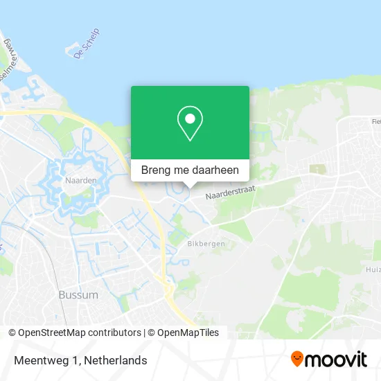Meentweg 1 kaart
