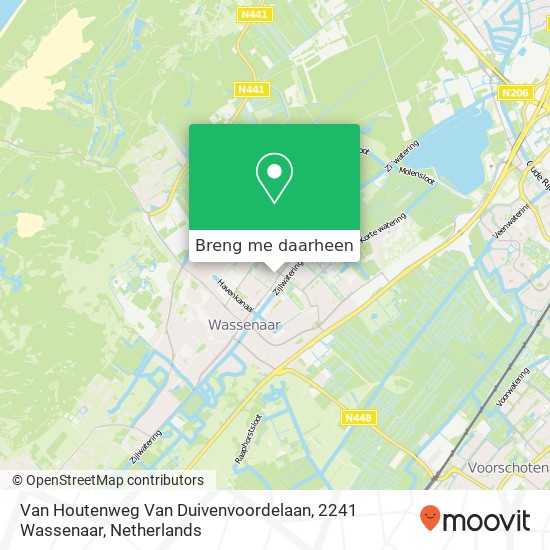 Van Houtenweg Van Duivenvoordelaan, 2241 Wassenaar kaart