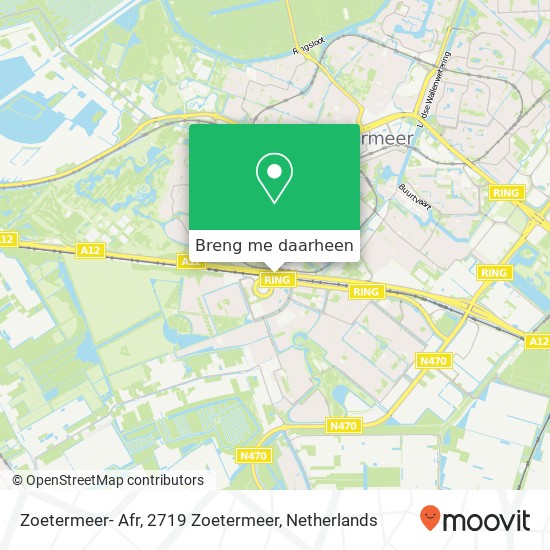 Zoetermeer- Afr, 2719 Zoetermeer kaart