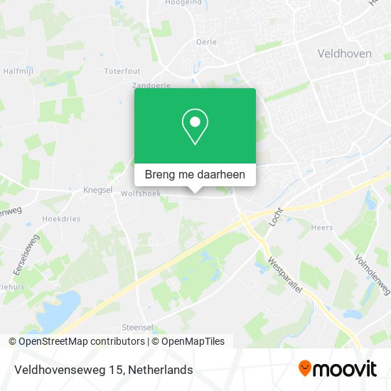 Veldhovenseweg 15 kaart