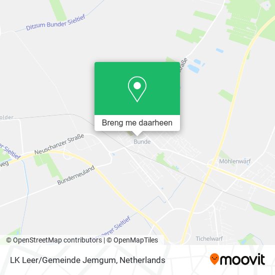 LK Leer/Gemeinde Jemgum kaart