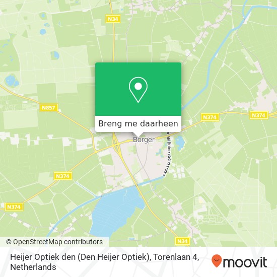 Heijer Optiek den (Den Heijer Optiek), Torenlaan 4 kaart