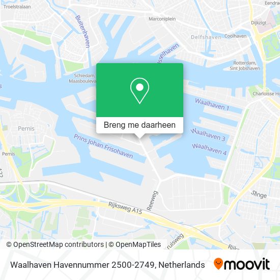 Waalhaven Havennummer 2500-2749 kaart