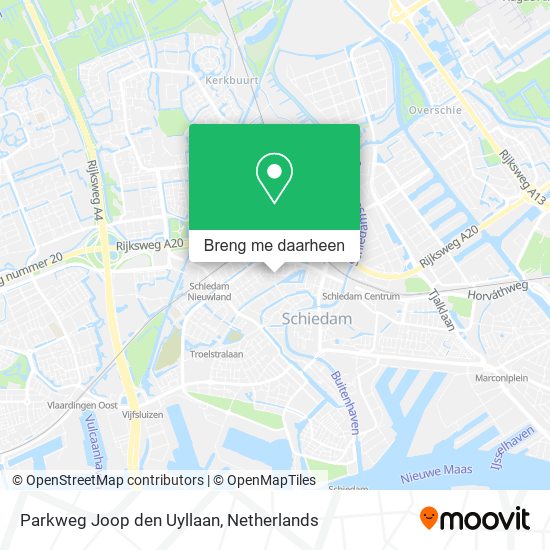 Parkweg Joop den Uyllaan kaart