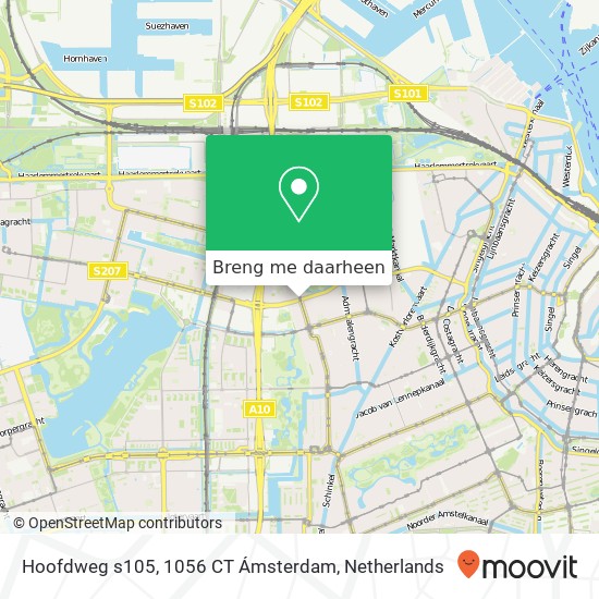 Hoofdweg s105, 1056 CT Ámsterdam kaart