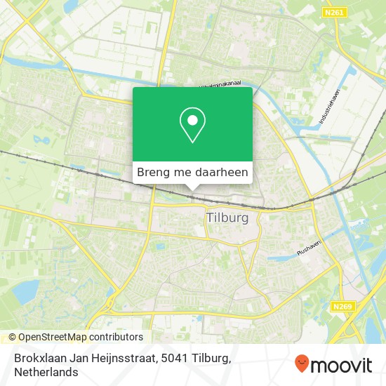 Brokxlaan Jan Heijnsstraat, 5041 Tilburg kaart