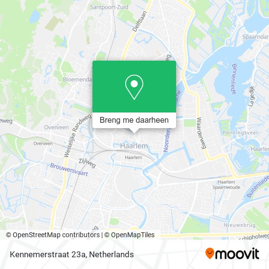 Kennemerstraat 23a kaart