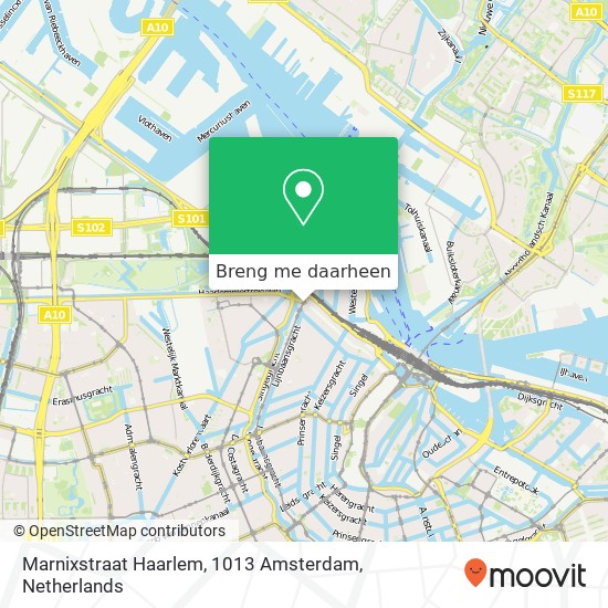 Marnixstraat Haarlem, 1013 Amsterdam kaart