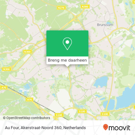 Au Four, Akerstraat-Noord 360 kaart