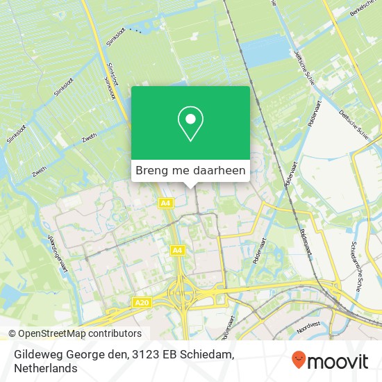 Gildeweg George den, 3123 EB Schiedam kaart