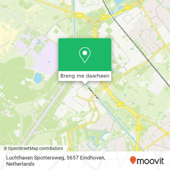 Luchthaven Spottersweg, 5657 Eindhoven kaart