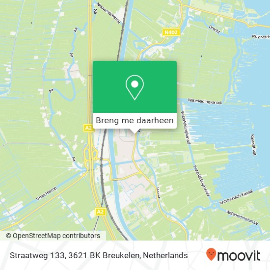 Straatweg 133, 3621 BK Breukelen kaart