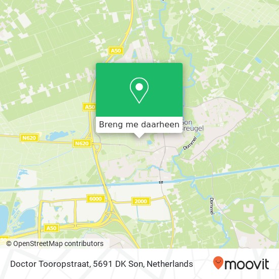 Doctor Tooropstraat, 5691 DK Son kaart