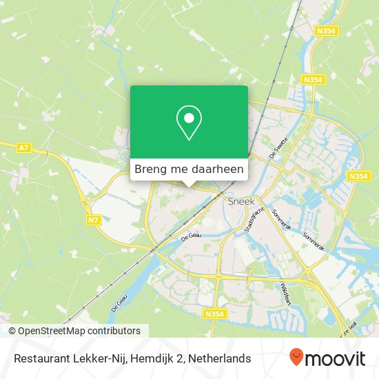 Restaurant Lekker-Nij, Hemdijk 2 kaart