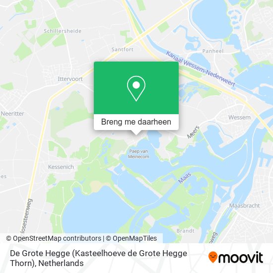 De Grote Hegge (Kasteelhoeve de Grote Hegge Thorn) kaart