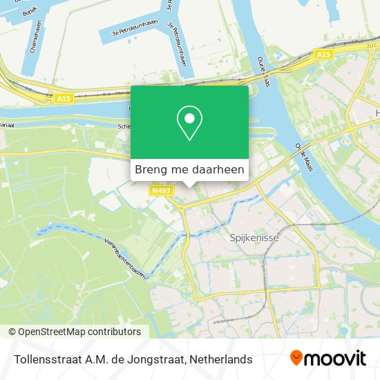 Tollensstraat A.M. de Jongstraat kaart
